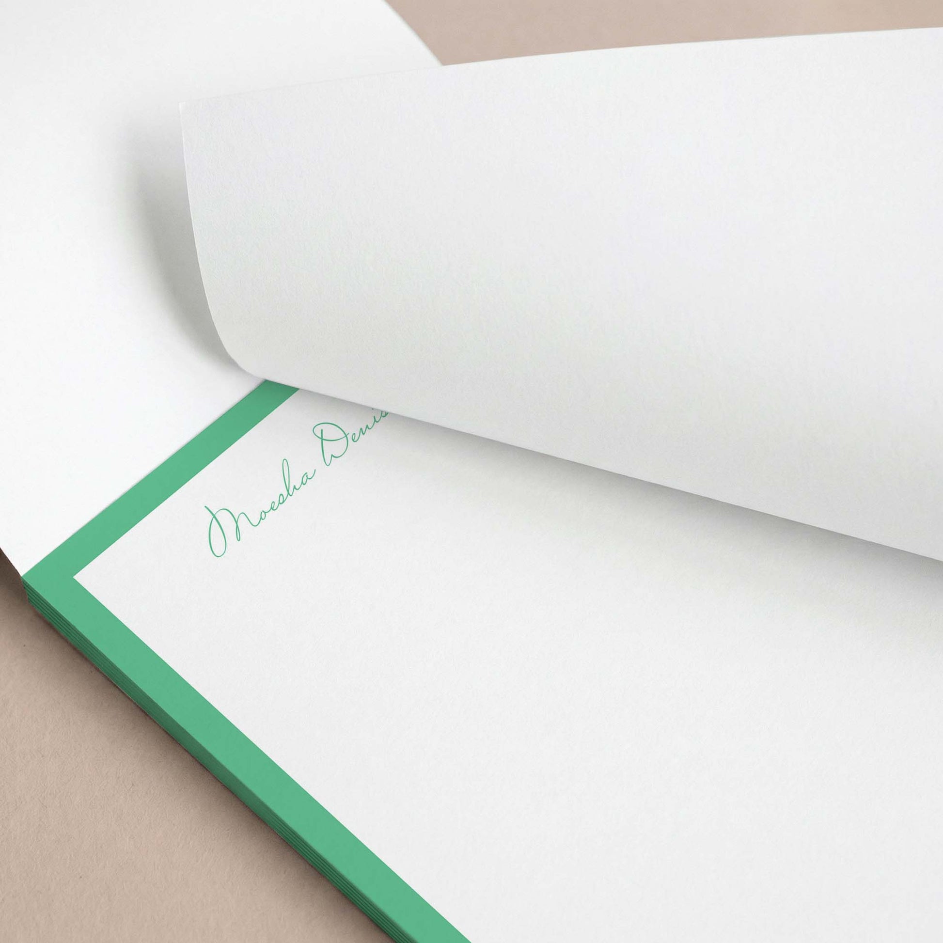 Moesha Border Notepad - Blú Rose