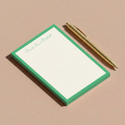 Moesha Border Notepad - Blú Rose