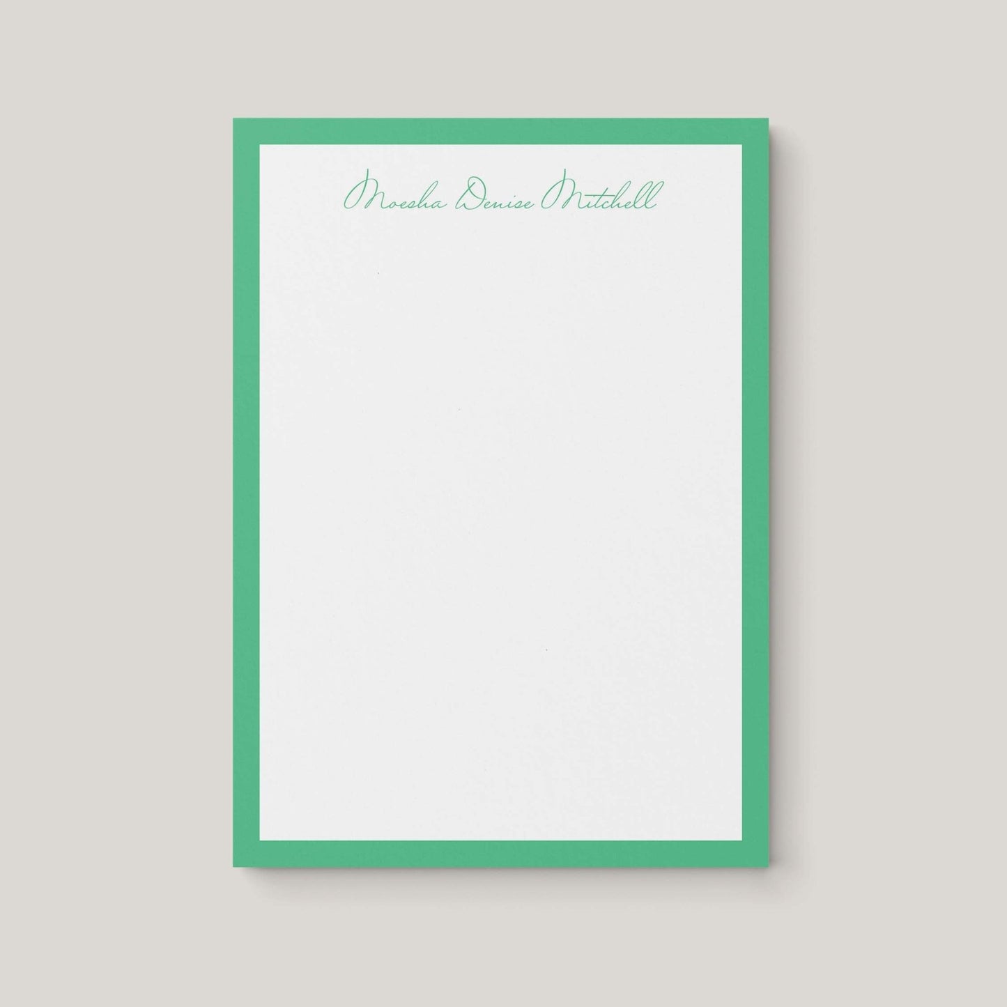Moesha Border Notepad - Blú Rose