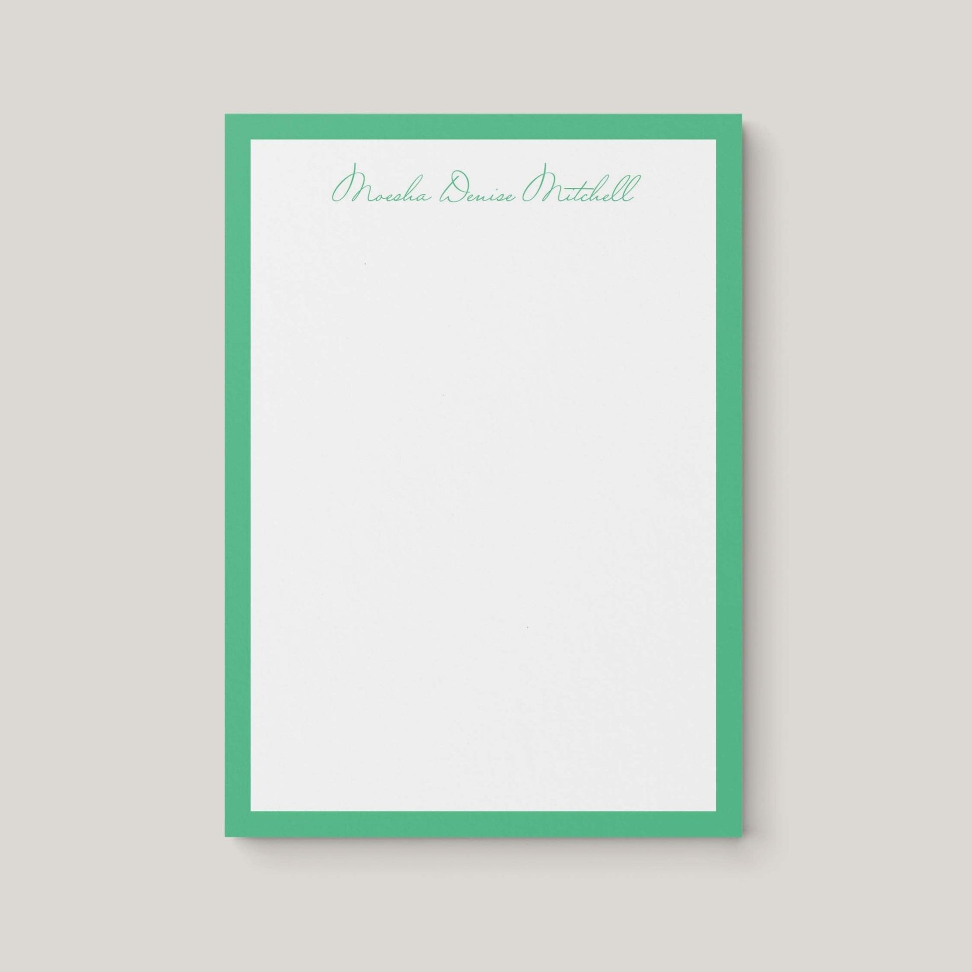 Moesha Border Notepad - Blú Rose