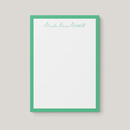 Moesha Border Notepad - Blú Rose