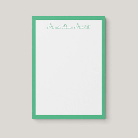 Moesha Border Notepad - Blú Rose