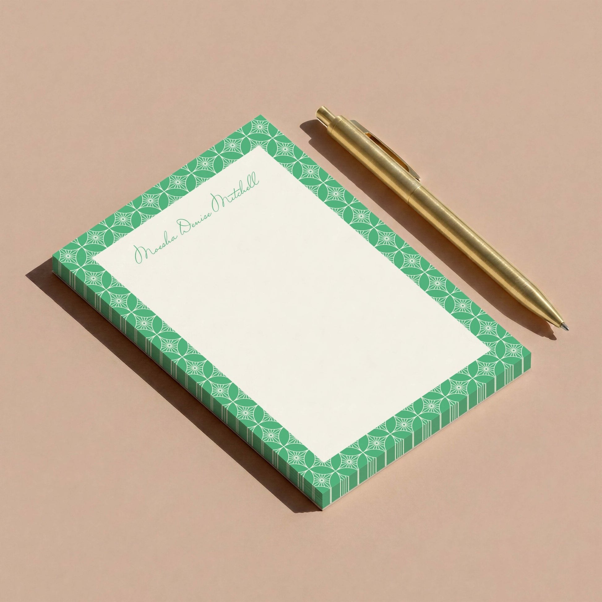 Moesha Pattern Personalized Notepad - Blú Rose