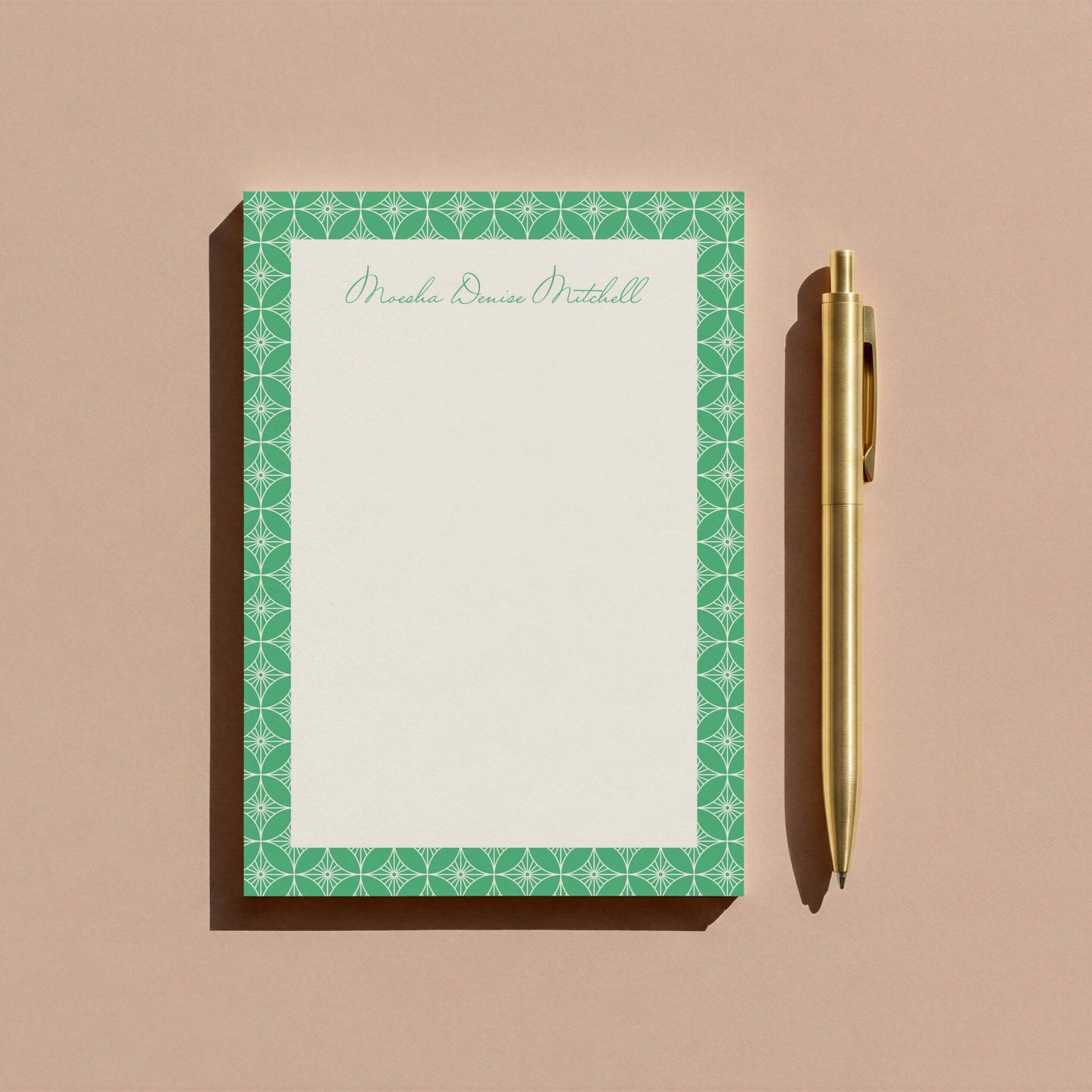 Moesha Pattern Personalized Notepad - Blú Rose