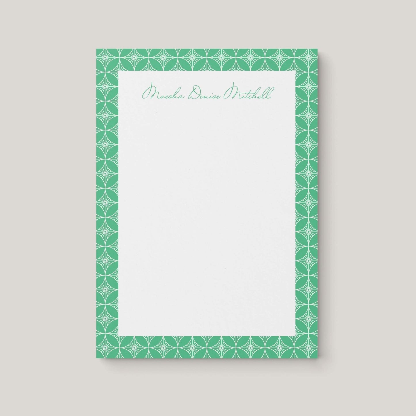 Moesha Pattern Personalized Notepad - Blú Rose
