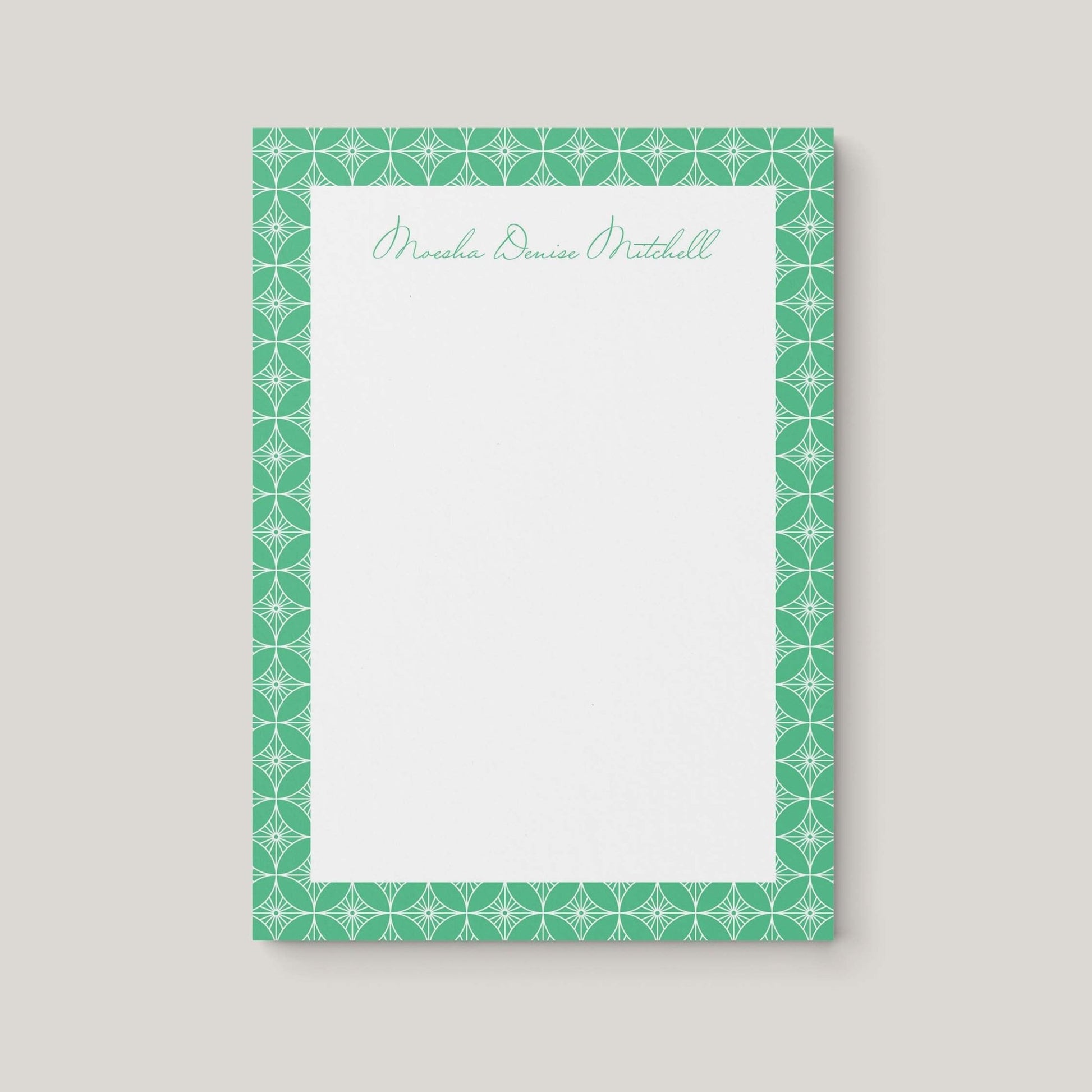 Moesha Pattern Personalized Notepad - Blú Rose