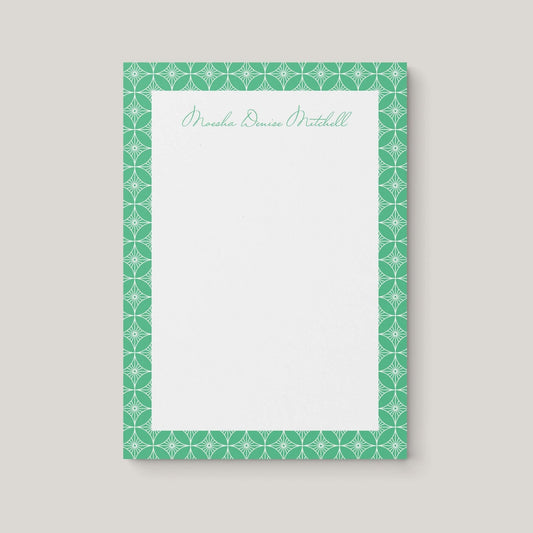 Moesha Pattern Personalized Notepad - Blú Rose