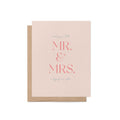Mr. + Mrs. Greeting Card - Blú Rose