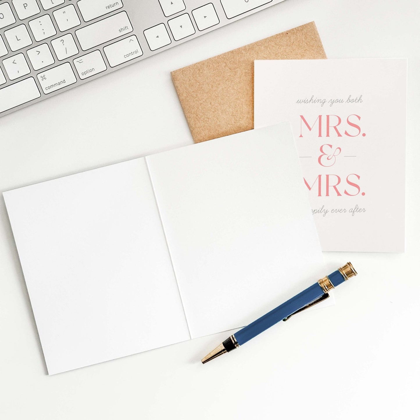 Mrs. + Mrs. Greeting Card - Blú Rose