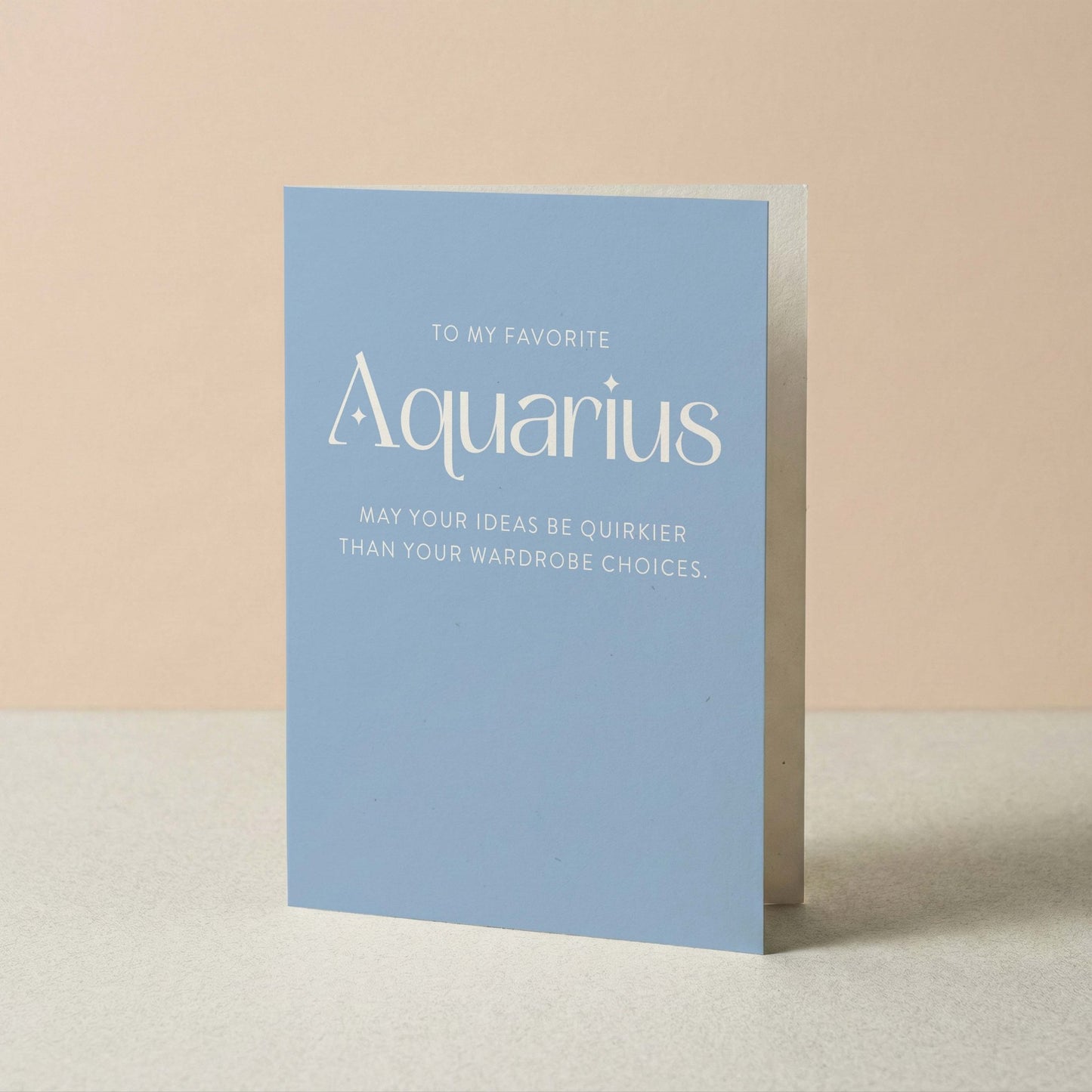 My Favorite Aquarius Greeting Card - Blú Rose