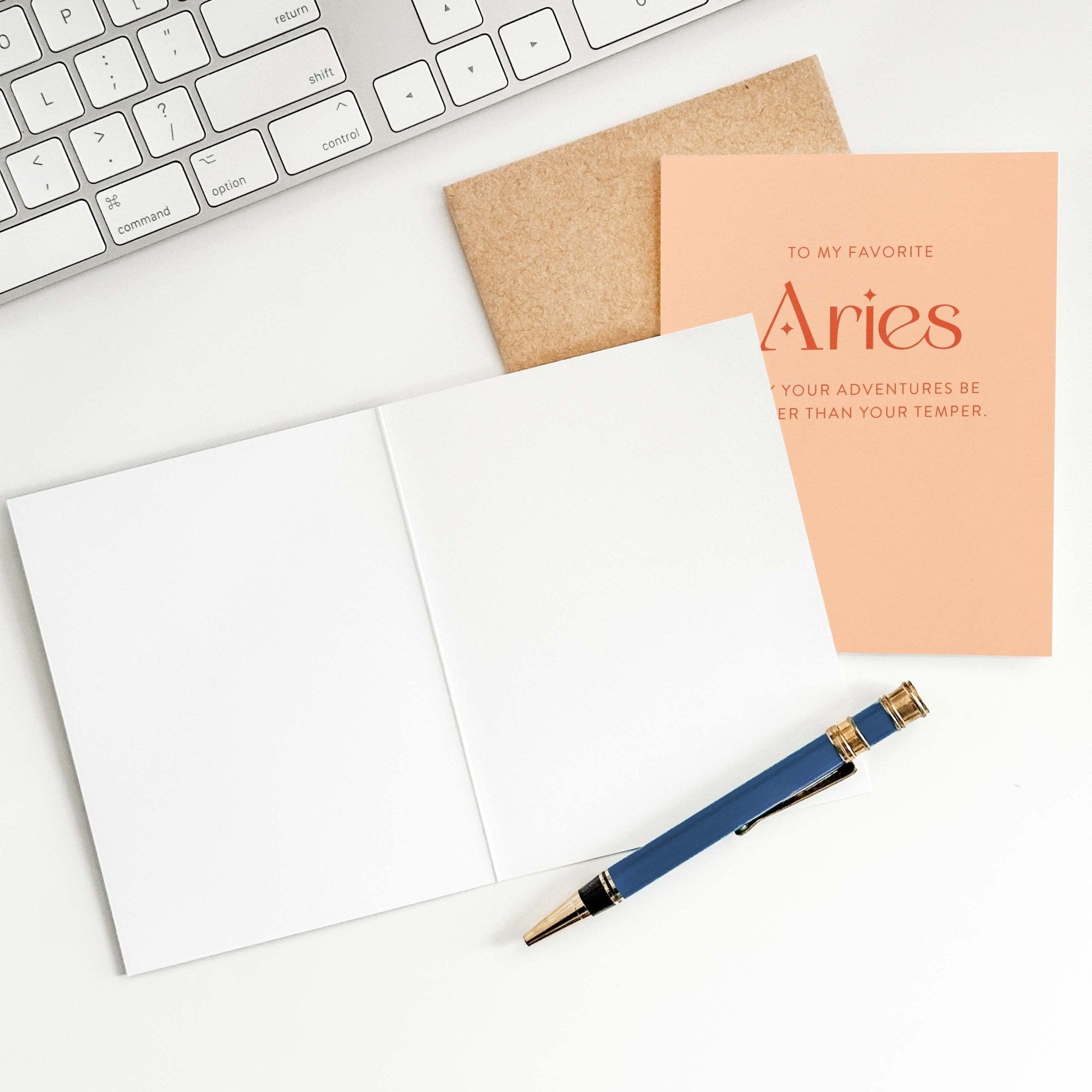 My Favorite Aries Greeting Card - Blú Rose