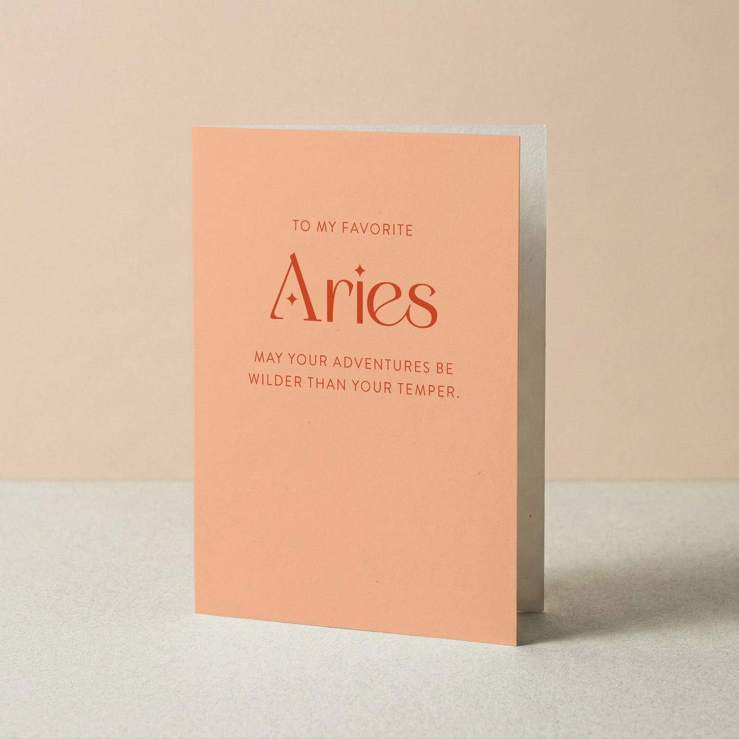 My Favorite Aries Greeting Card - Blú Rose