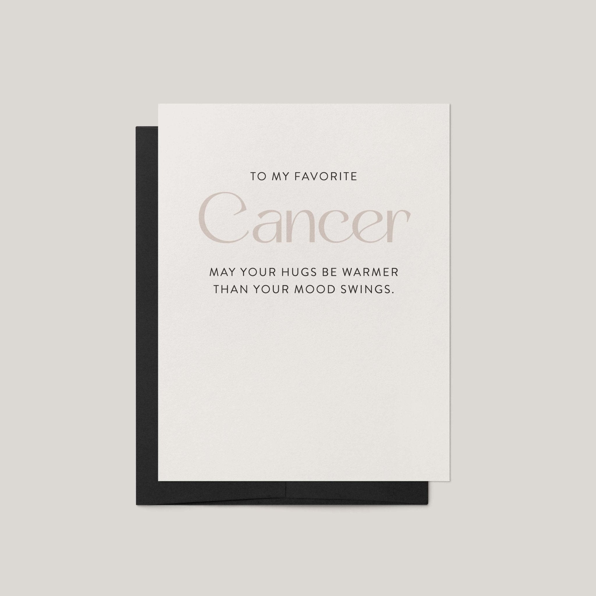 My Favorite Cancer Greeting Card - Blú Rose