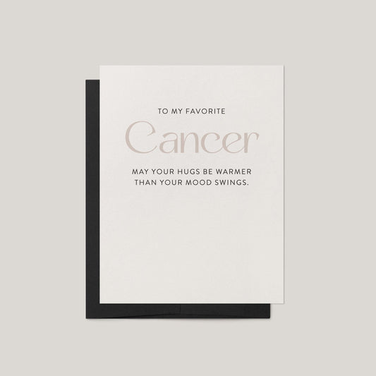 My Favorite Cancer Greeting Card - Blú Rose