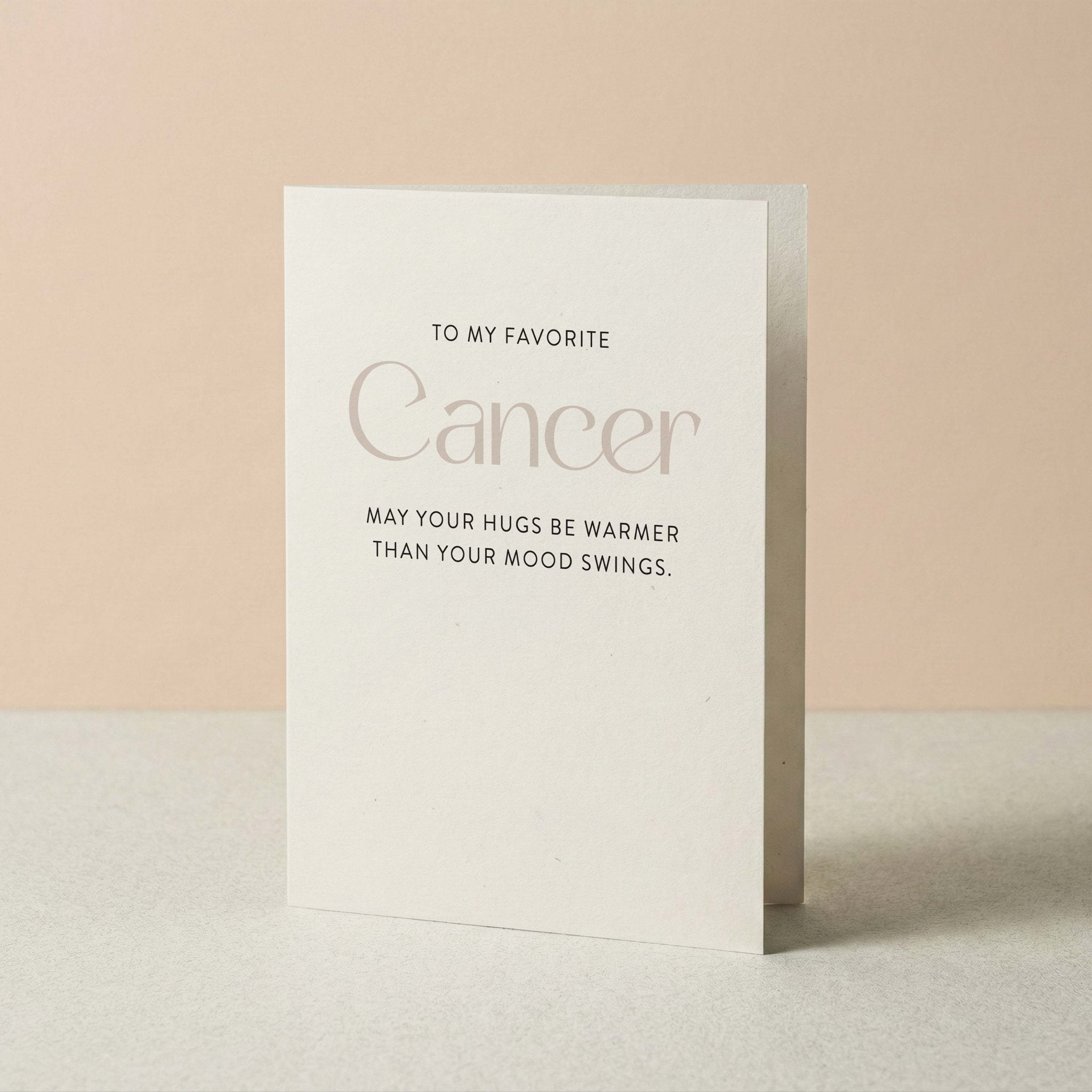 My Favorite Cancer Greeting Card - Blú Rose
