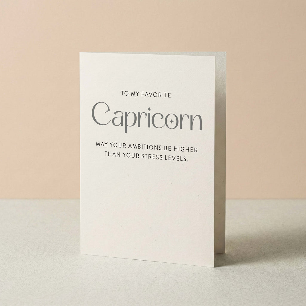 My Favorite Capricorn Greeting Card - Blú Rose