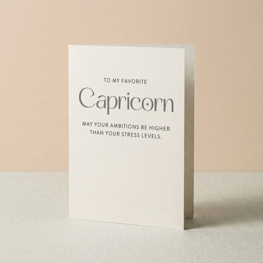 My Favorite Capricorn Greeting Card - Blú Rose