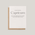 My Favorite Capricorn Greeting Card - Blú Rose