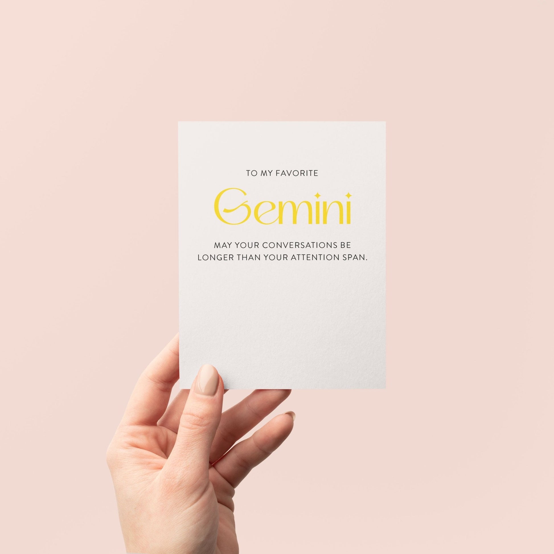 My Favorite Gemini Birthday Card - Blú Rose