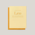 My Favorite Leo Greeting Card - Blú Rose