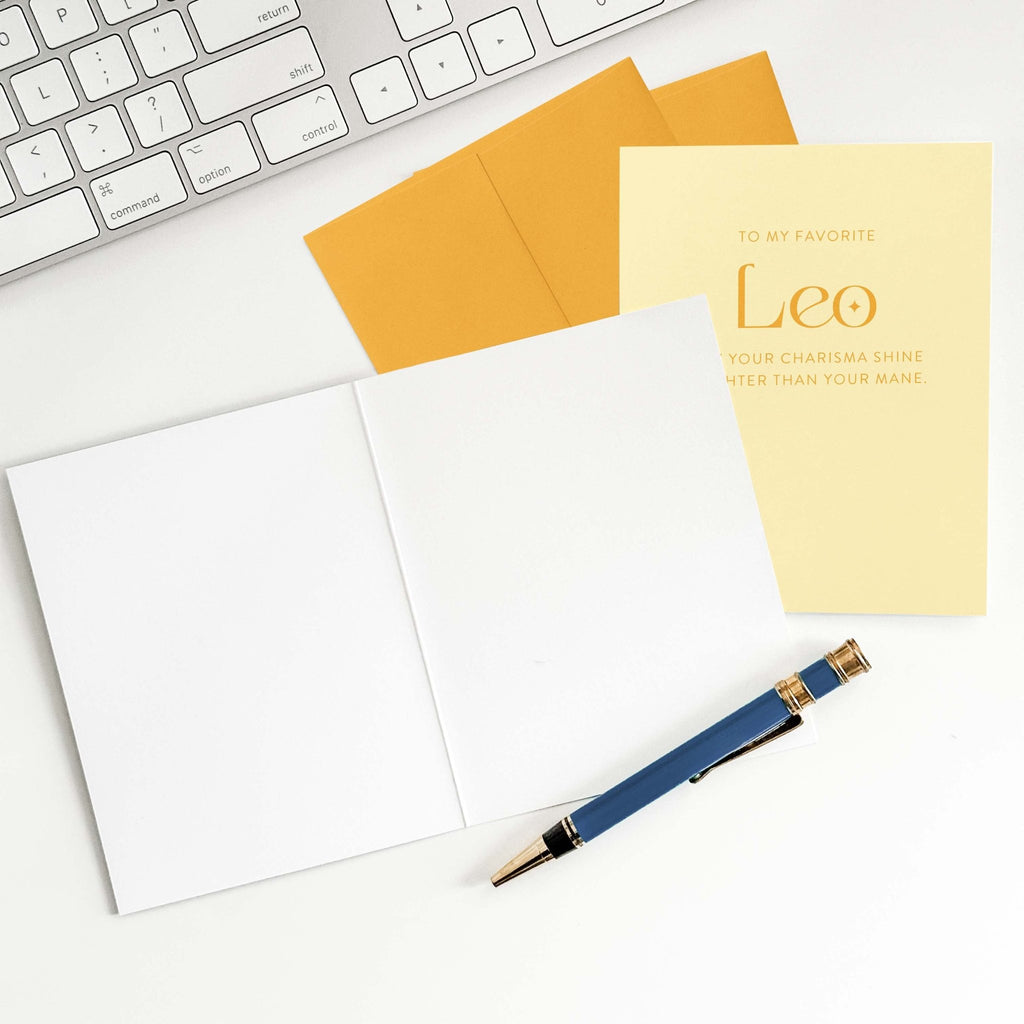 My Favorite Leo Greeting Card - Blú Rose