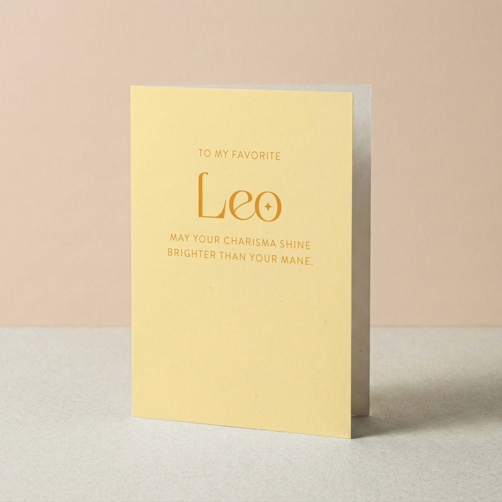 My Favorite Leo Greeting Card - Blú Rose