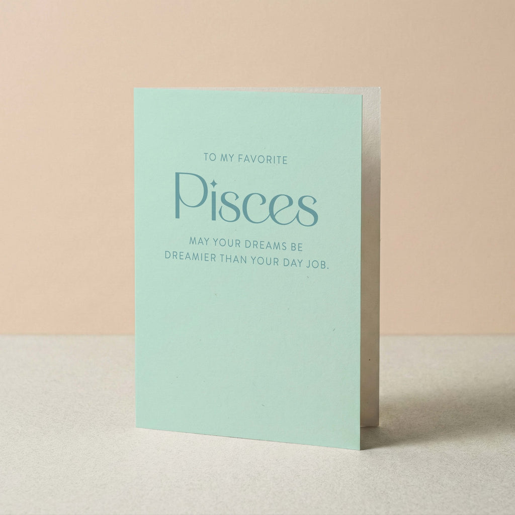 My Favorite Pisces Greeting Card - Blú Rose