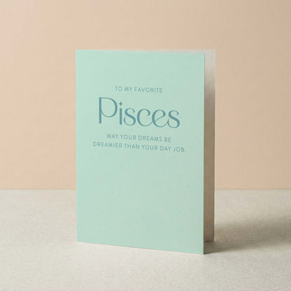 My Favorite Pisces Greeting Card - Blú Rose