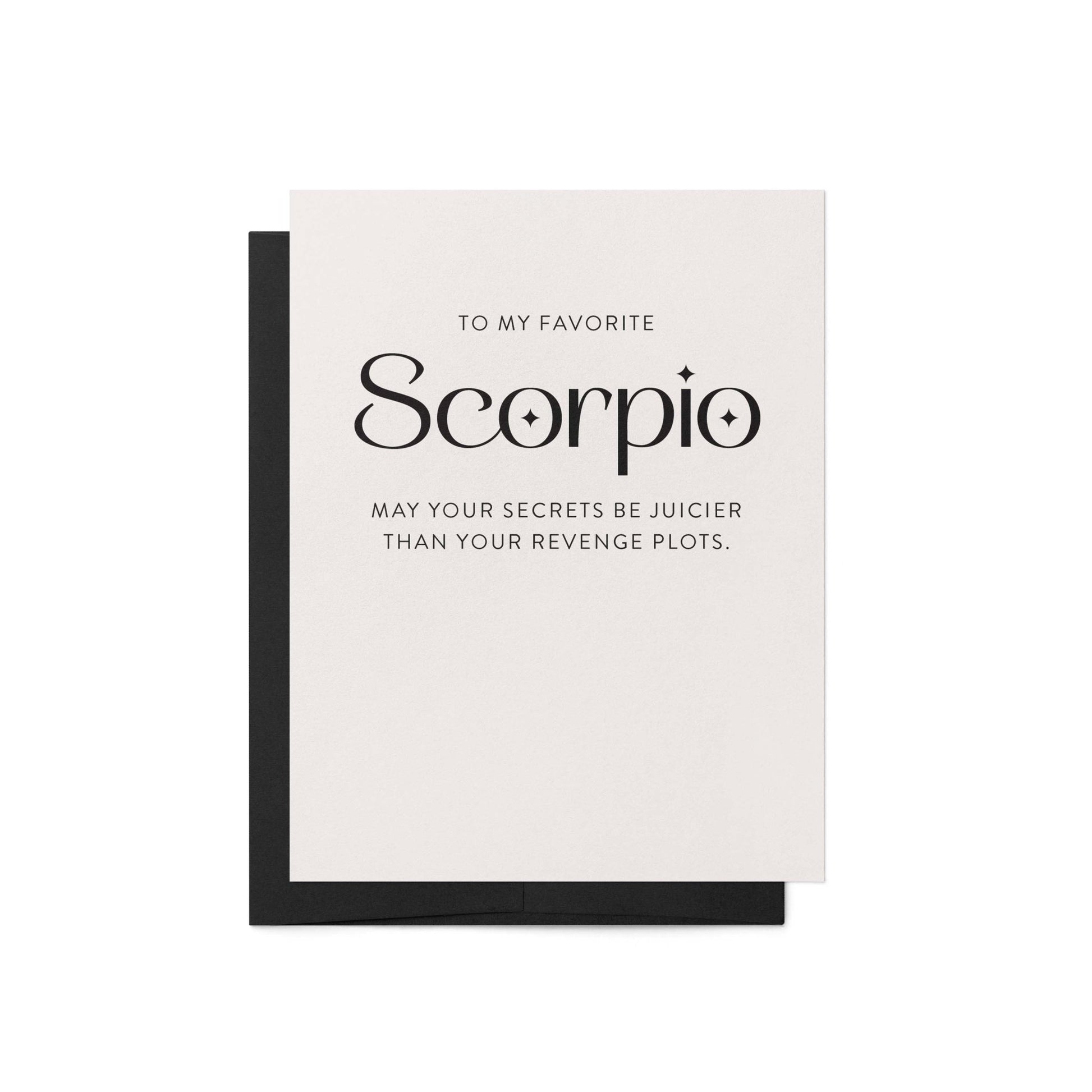 My Favorite Scorpio Birthday Card - Blú Rose