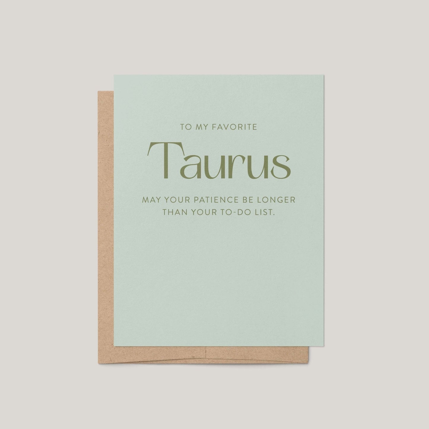 My Favorite Taurus Greeting Card - Blú Rose
