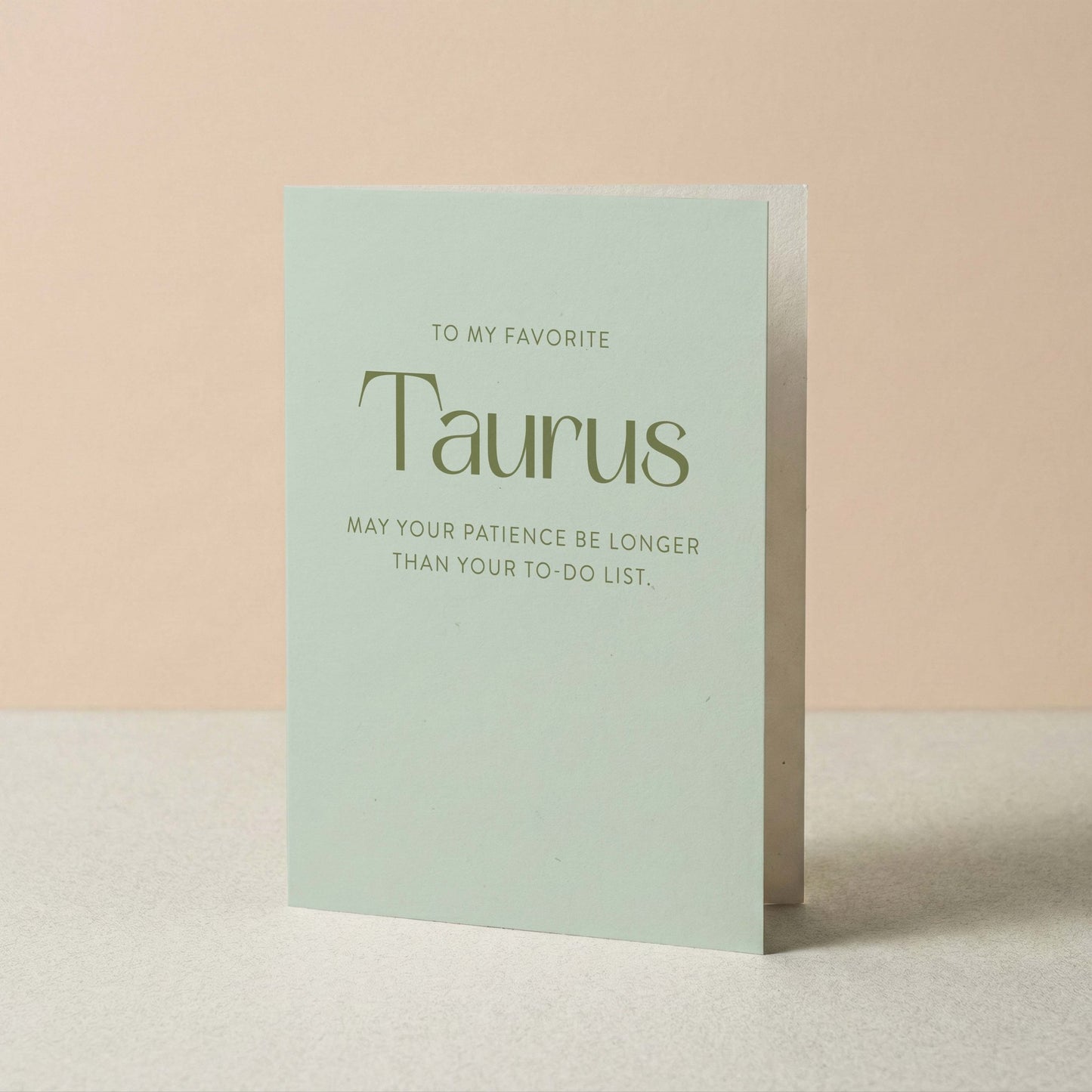 My Favorite Taurus Greeting Card - Blú Rose