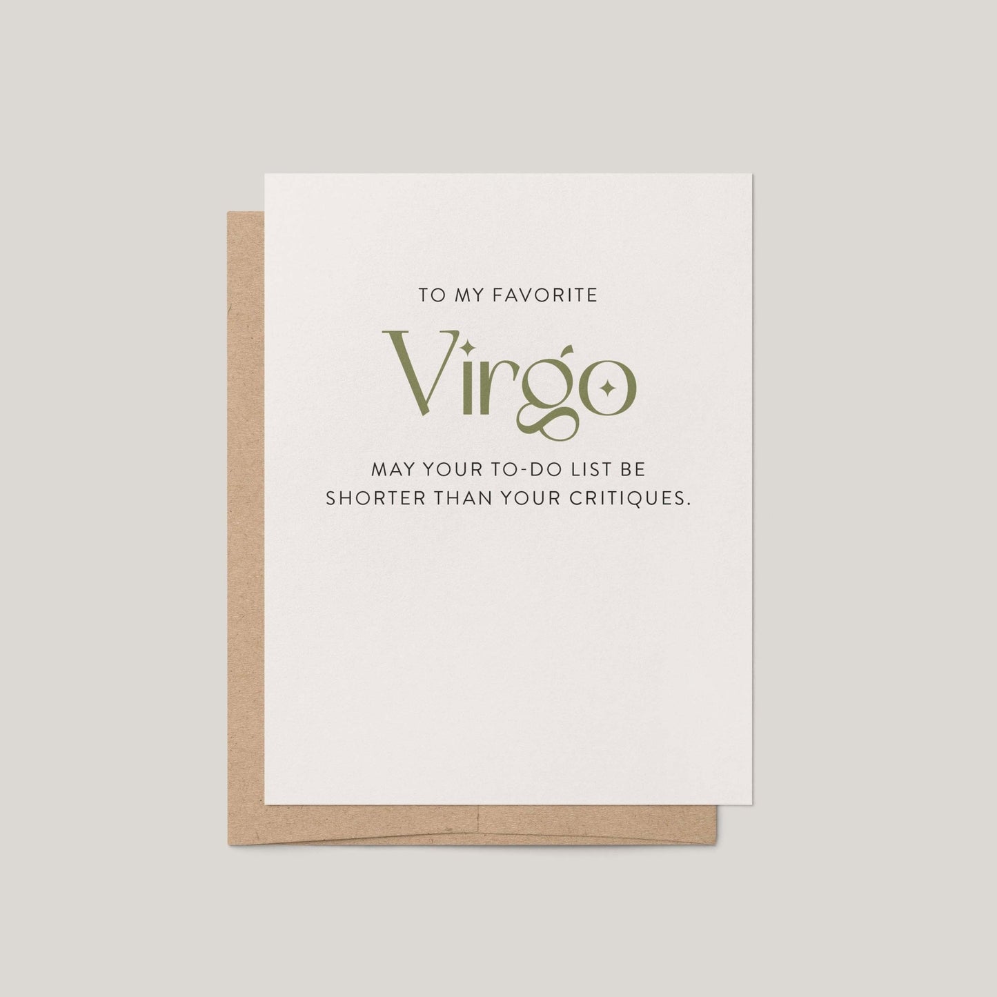 My Favorite Virgo Greeting Card - Blú Rose