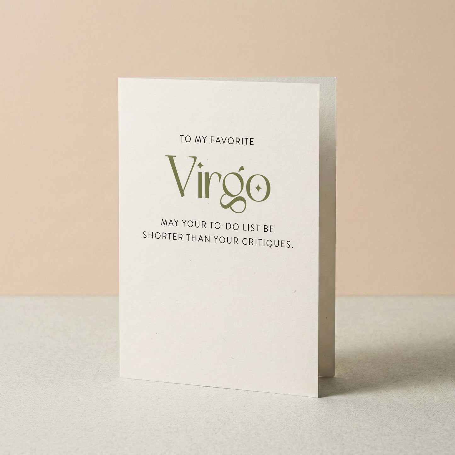 My Favorite Virgo Greeting Card - Blú Rose