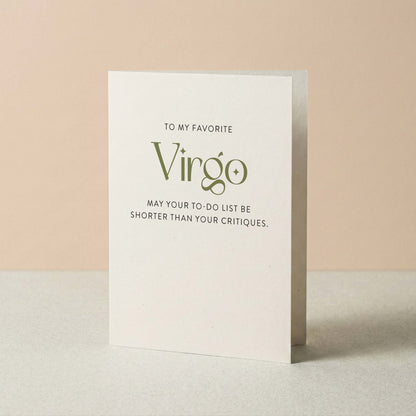 My Favorite Virgo Greeting Card - Blú Rose