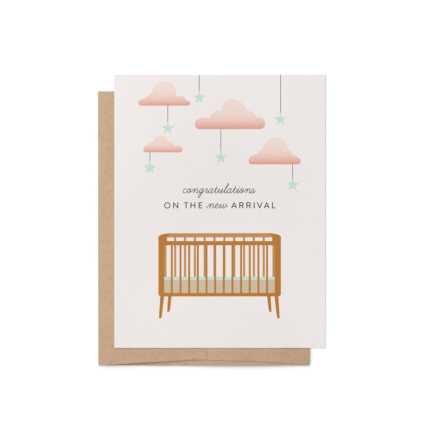 New Arrival Crib Greeting Card - Blú Rose