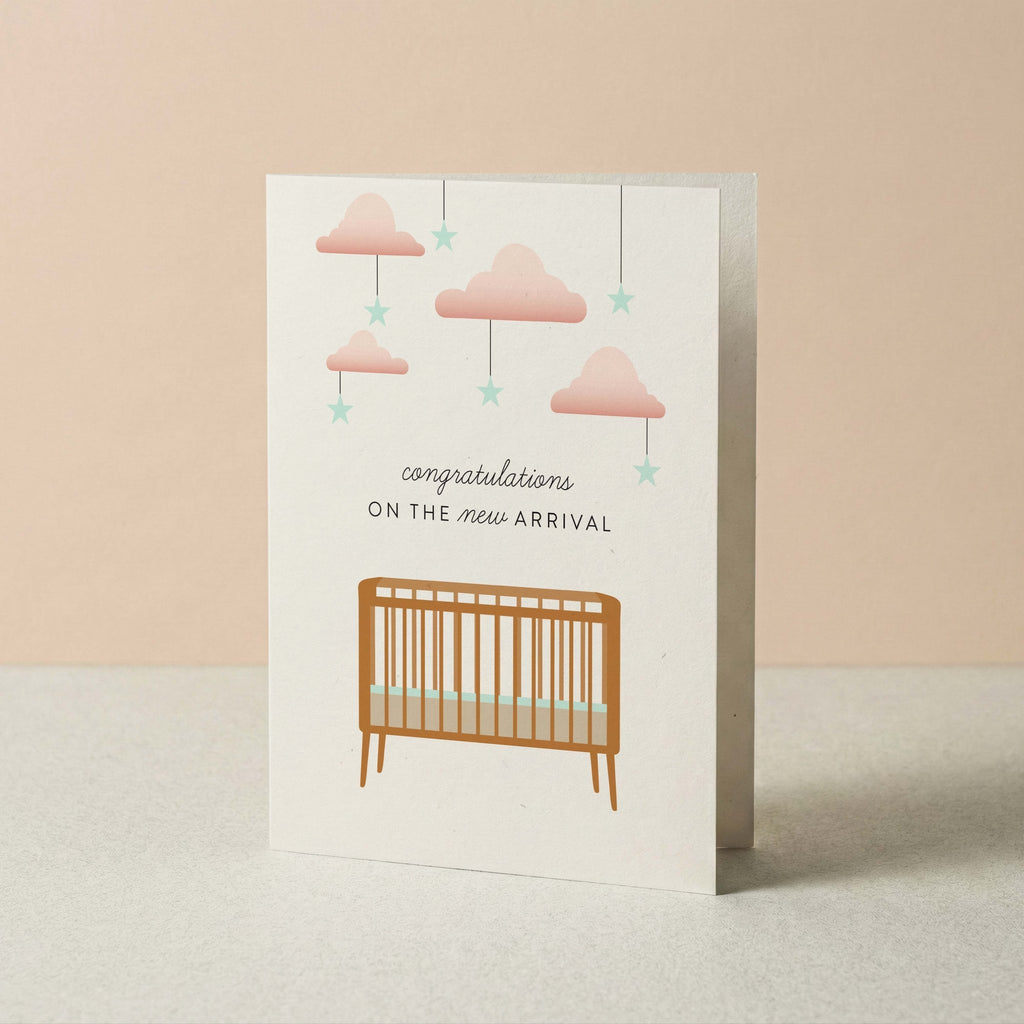 New Arrival Crib Greeting Card - Blú Rose