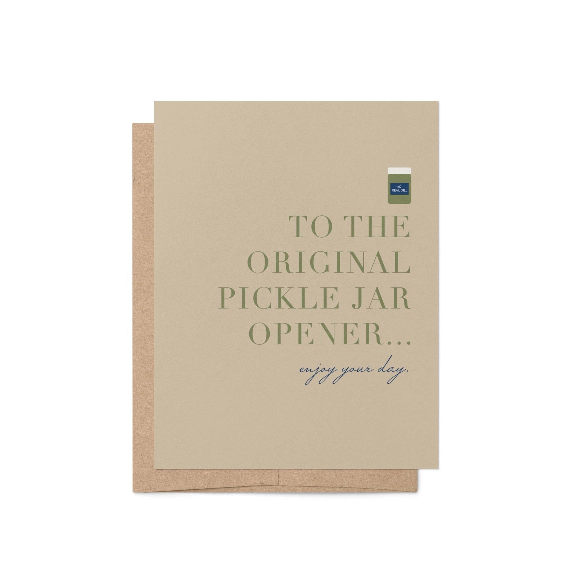 OG Pickle Jar Opener Greeting Card - Blú Rose