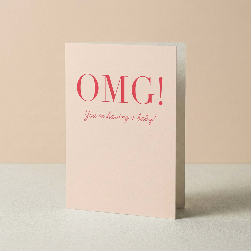 OMG Baby Greeting Card - Blú Rose