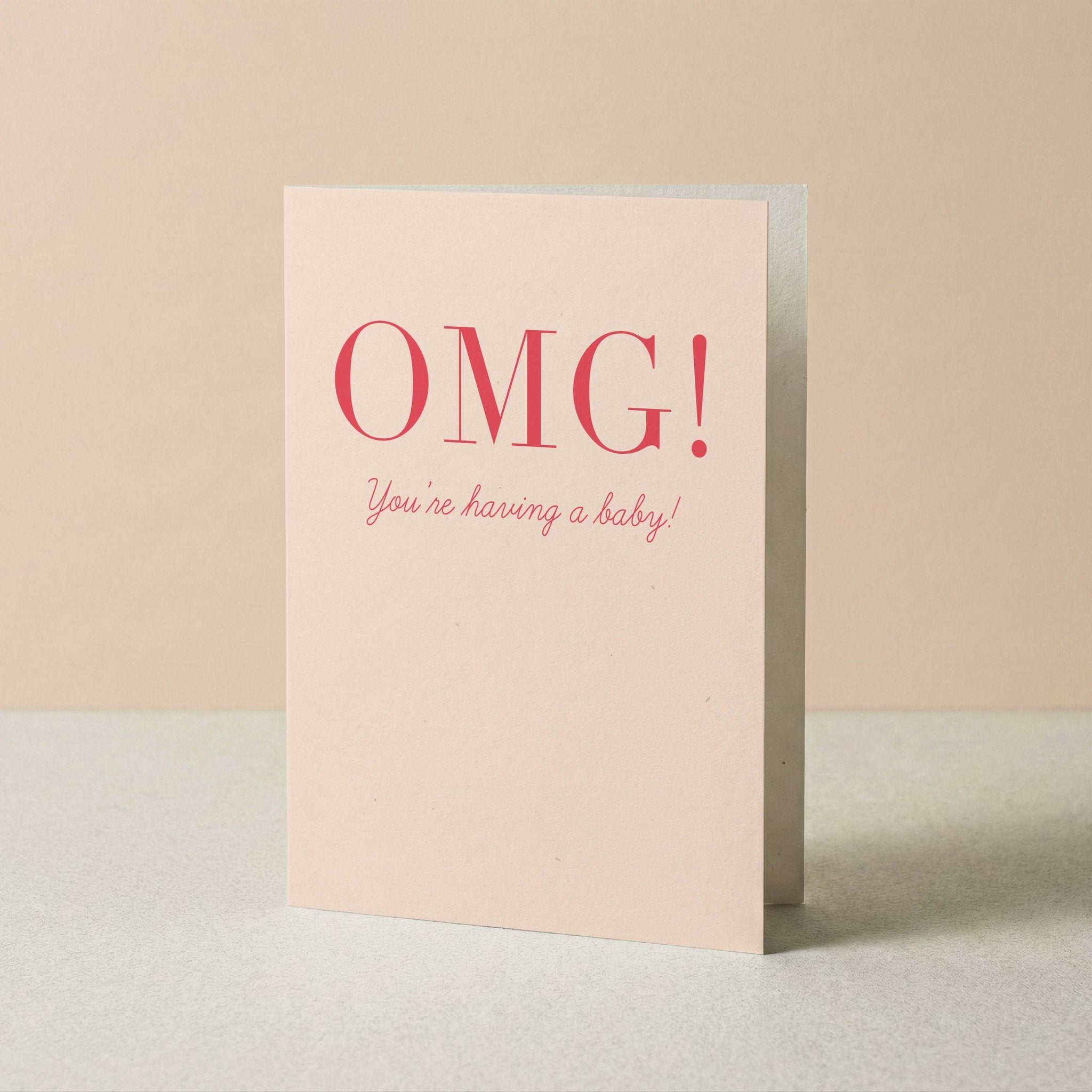 OMG Baby Greeting Card - Blú Rose