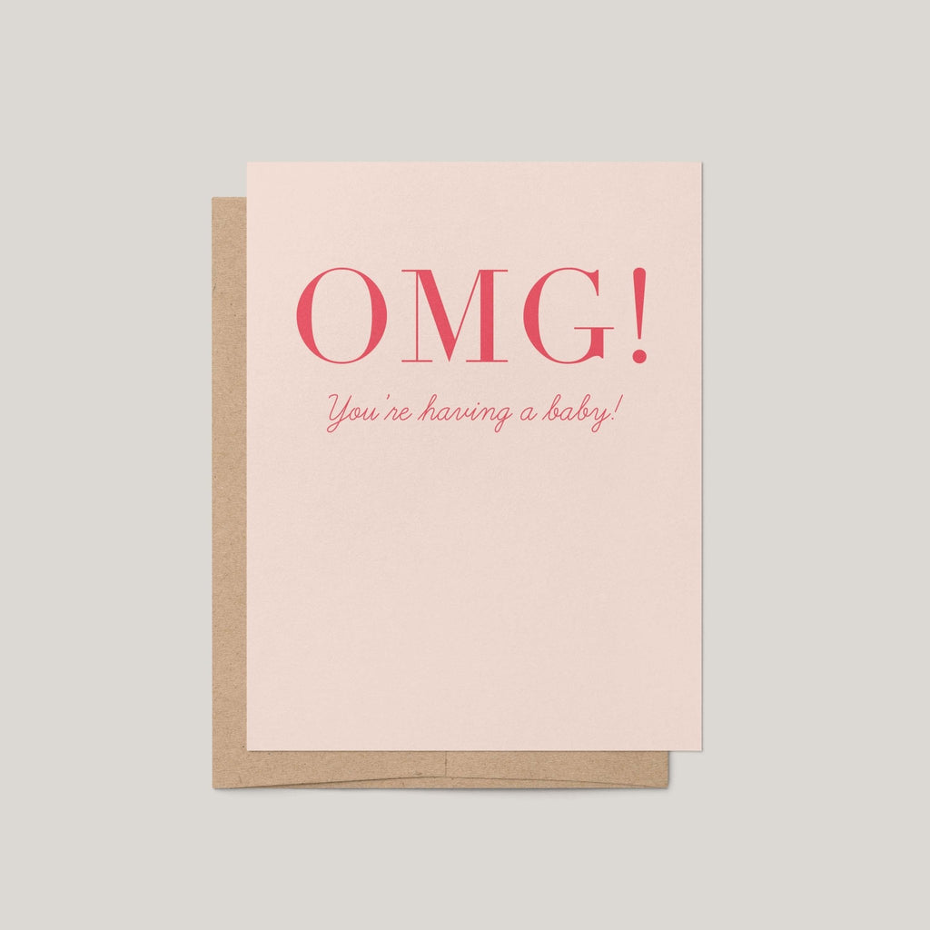 OMG Baby Greeting Card - Blú Rose
