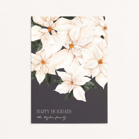 Perfect Poinsettia Holiday Cards - Blú Rose