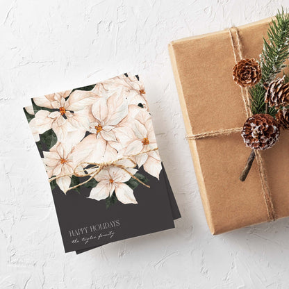 Perfect Poinsettia Holiday Cards - Blú Rose