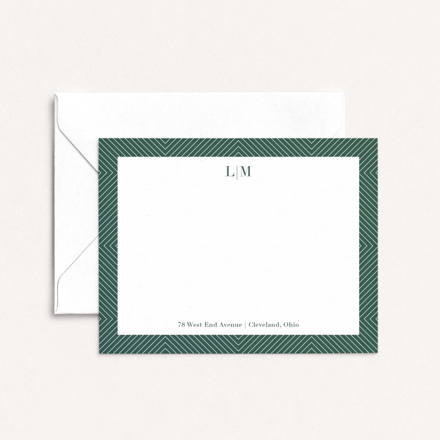Pointed Lines Notecards - Blú Rose