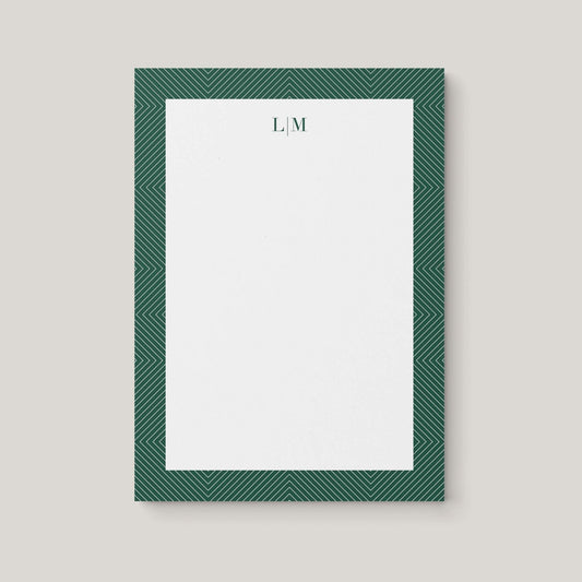 Pointed Lines Personalized Notepad - Blú Rose