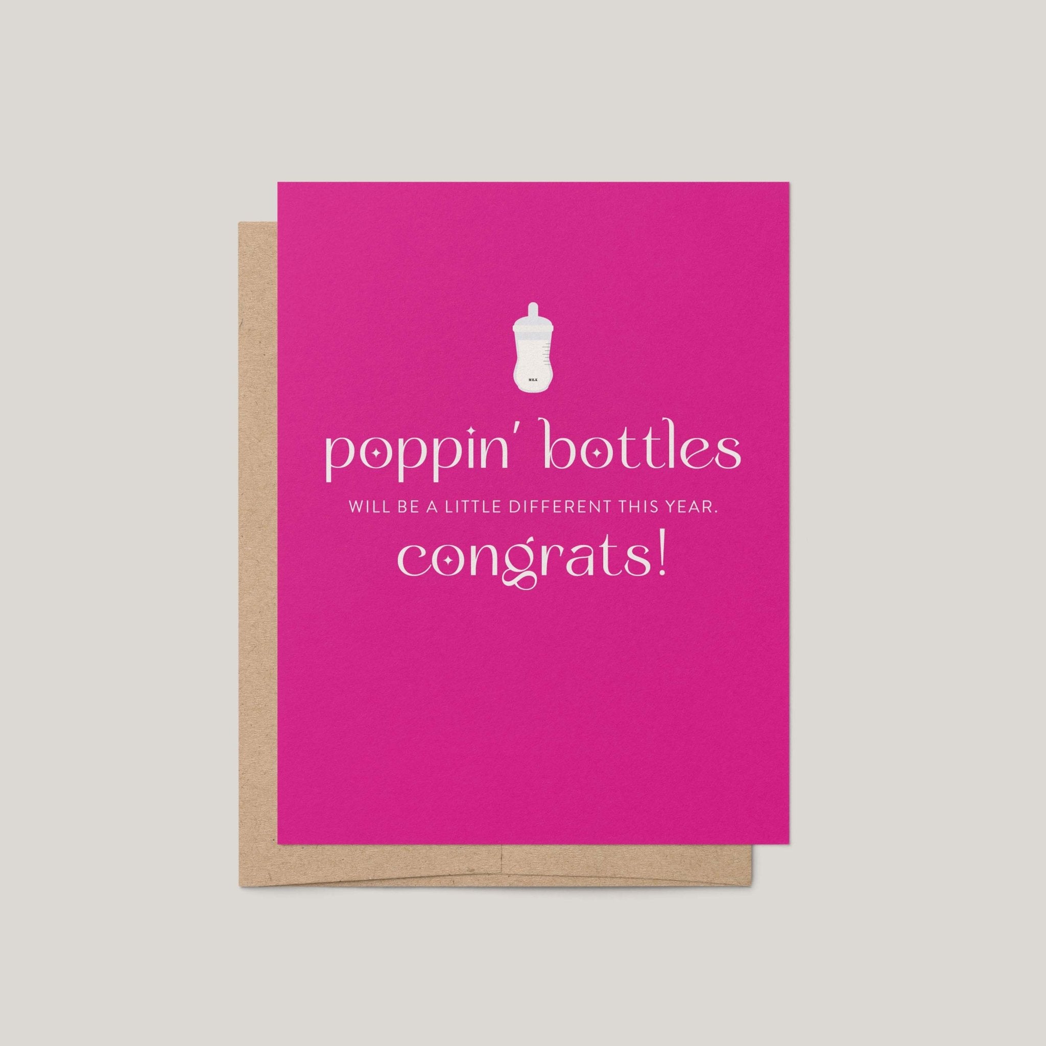 Poppin’ Bottles Greeting Card - Blú Rose