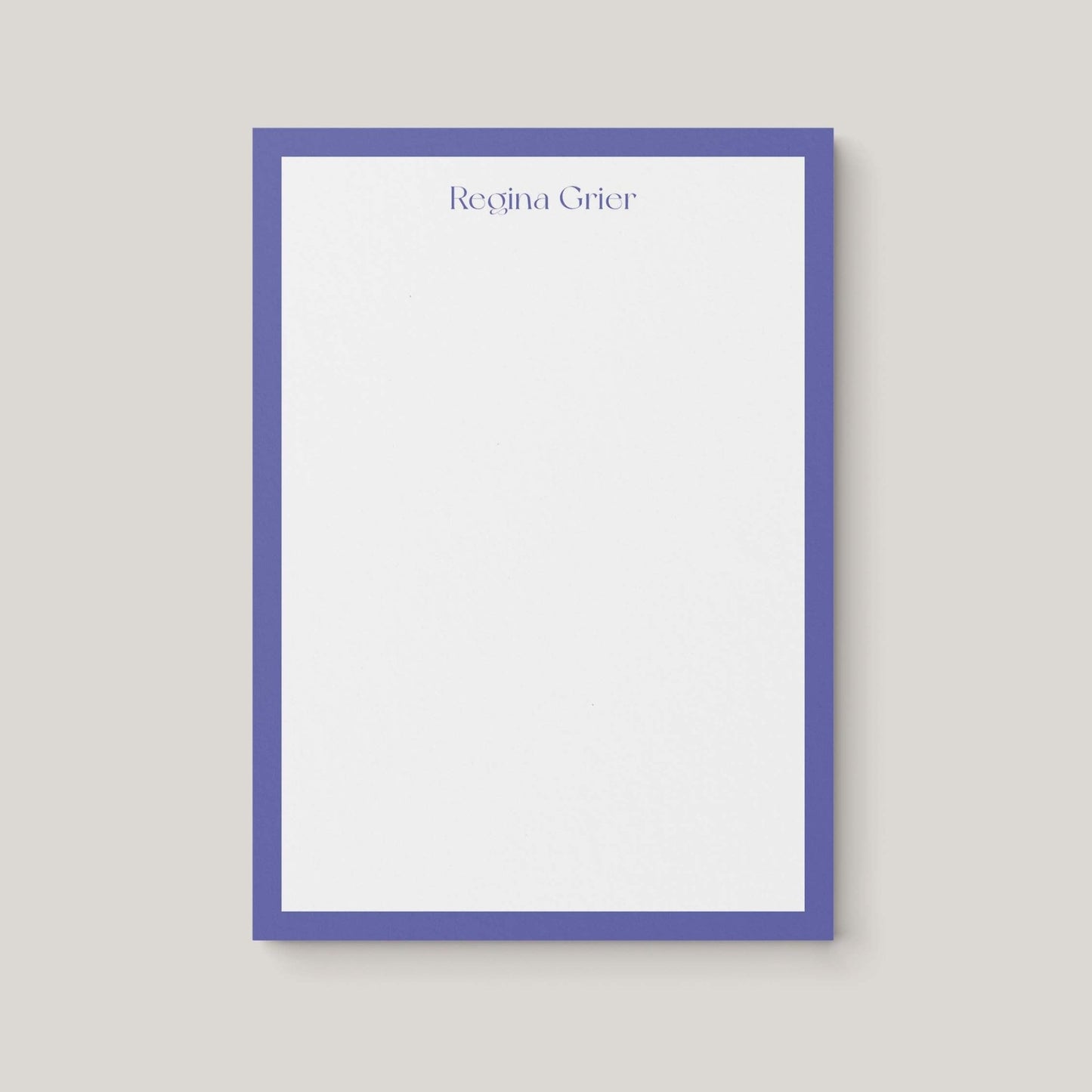 Regina Border Personalized Notepad - Blú Rose