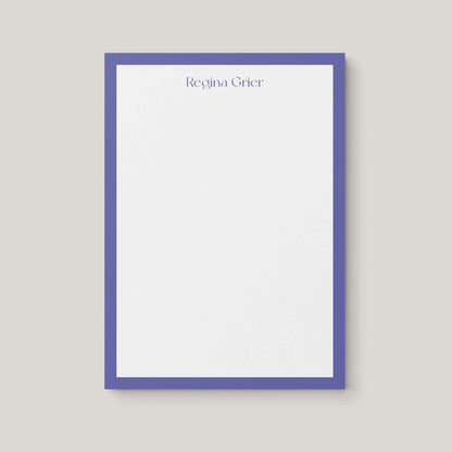 Regina Border Personalized Notepad - Blú Rose
