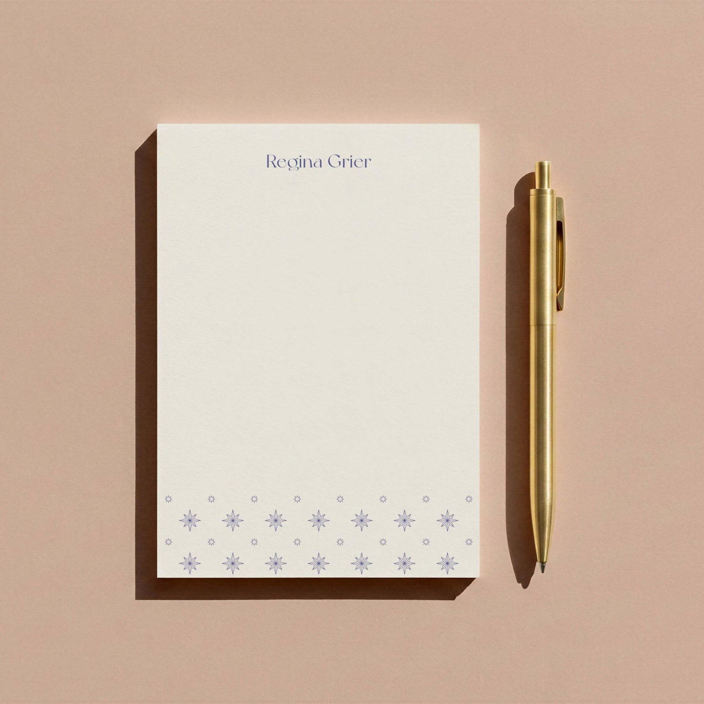 Regina Pattern Personalized Notepad - Blú Rose