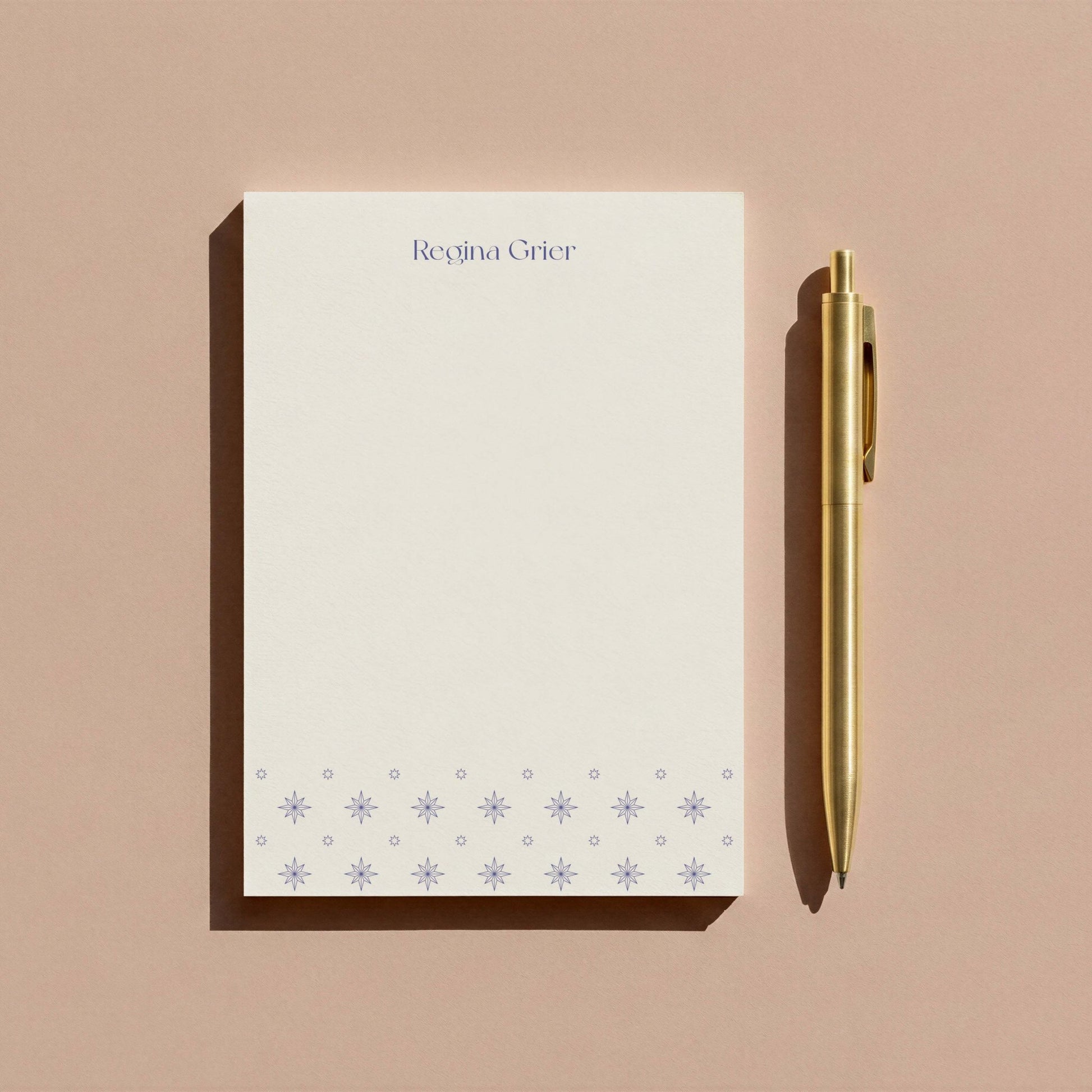 Regina Pattern Personalized Notepad - Blú Rose