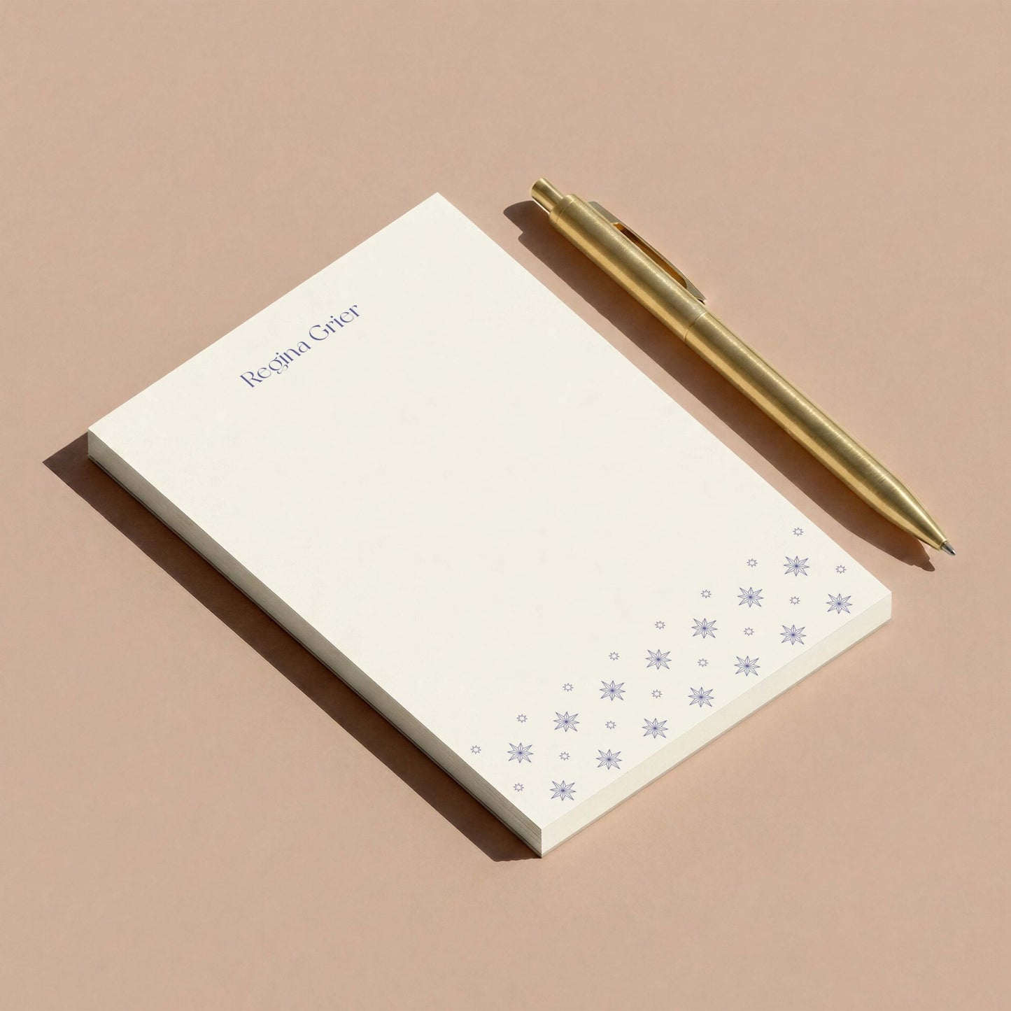Regina Pattern Personalized Notepad - Blú Rose